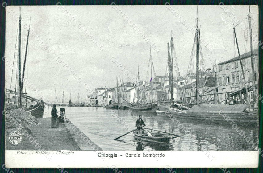 Venezia Chioggia Canale Lombardo Alterocca 3967 Barche cartolina RB6775 – fronte
