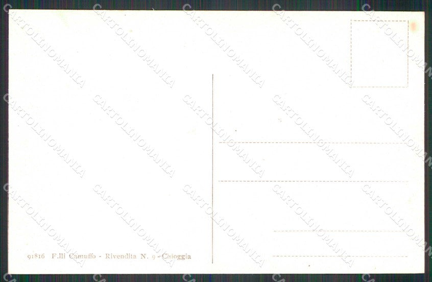 Venezia Chioggia Canale Vena Barche cartolina RB6778 – retro