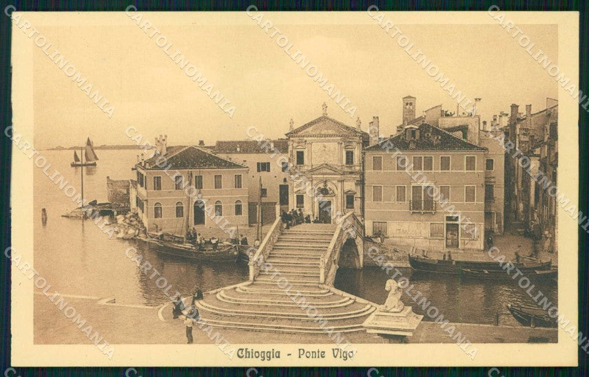 Venezia Chioggia Ponte Vigo cartolina RB6780 – fronte