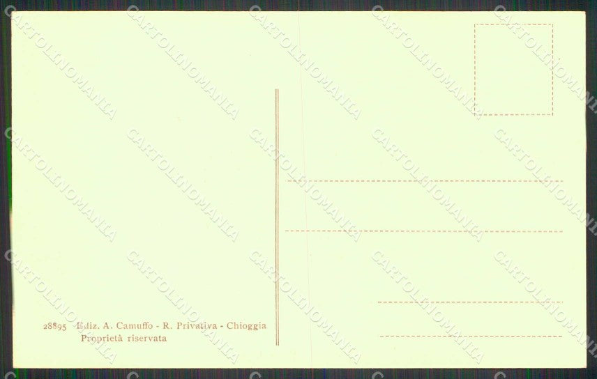 Venezia Chioggia Ponte Vigo cartolina RB6780 – retro