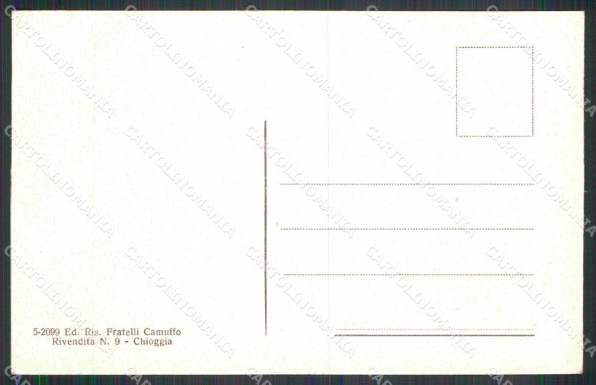 Venezia Chioggia Ponte Vigo Barche cartolina RB6782 – retro