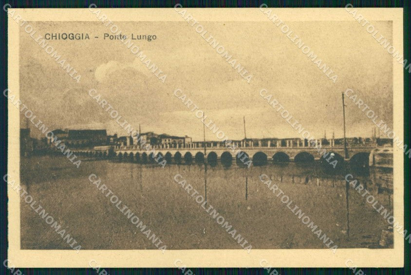 Venezia Chioggia Ponte Lungo cartolina RB6785 – fronte