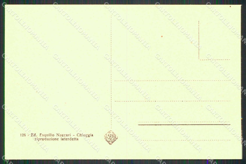 Venezia Chioggia Ponte Lungo cartolina RB6785 – retro