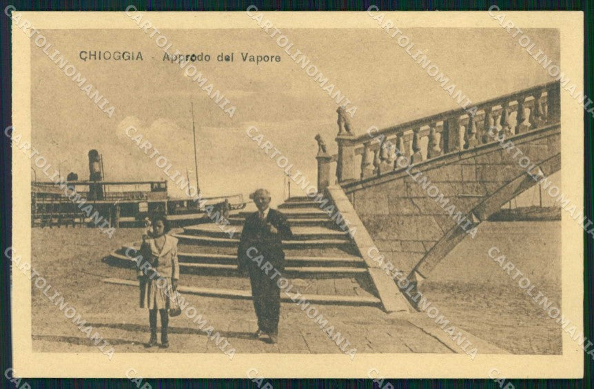Venezia Chioggia Approdo del Vapore cartolina RB6790 – fronte