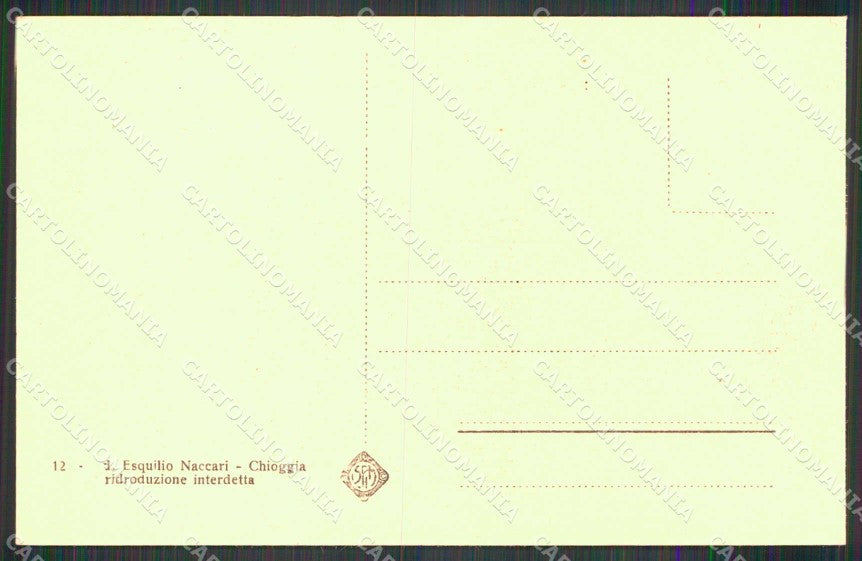 Venezia Chioggia Approdo del Vapore cartolina RB6790 – retro