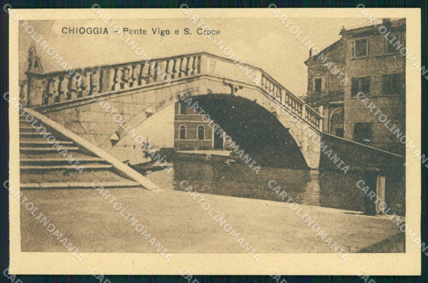 Venezia Chioggia Ponte Vigo e S Croce cartolina RB6791 – fronte