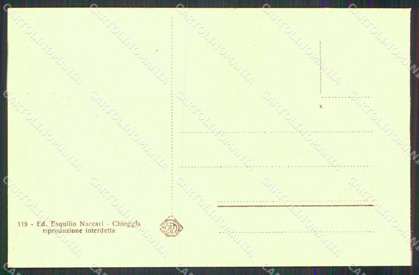 Venezia Chioggia Ponte Vigo e S Croce cartolina RB6791 – retro