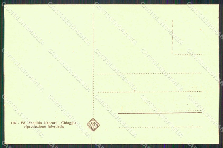Venezia Chioggia Ponte e Piazzetta Vigo cartolina RB6792 – retro