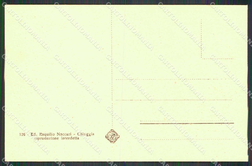 Venezia Chioggia Ponte Cuccagna cartolina RB6793 – retro