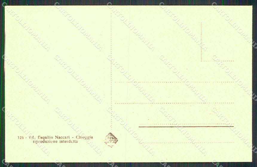 Venezia Chioggia Cantiere Navale Poli Canal S Domenico cartolina RB6794 – retro