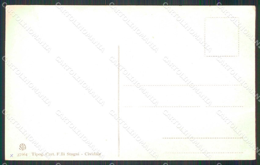 Udine Cividale Prospetto Borgo Duomo cartolina RB6802 – retro