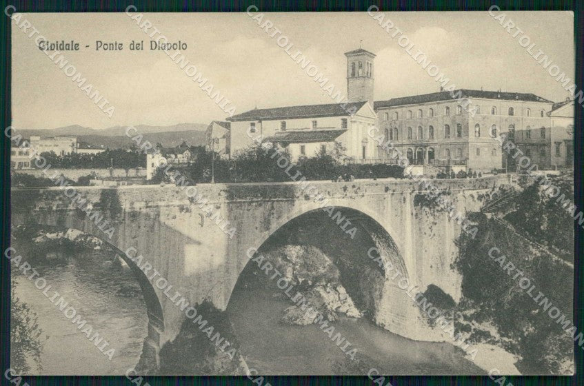 Udine Cividale Ponte del Diavolo cartolina RB6808 – fronte