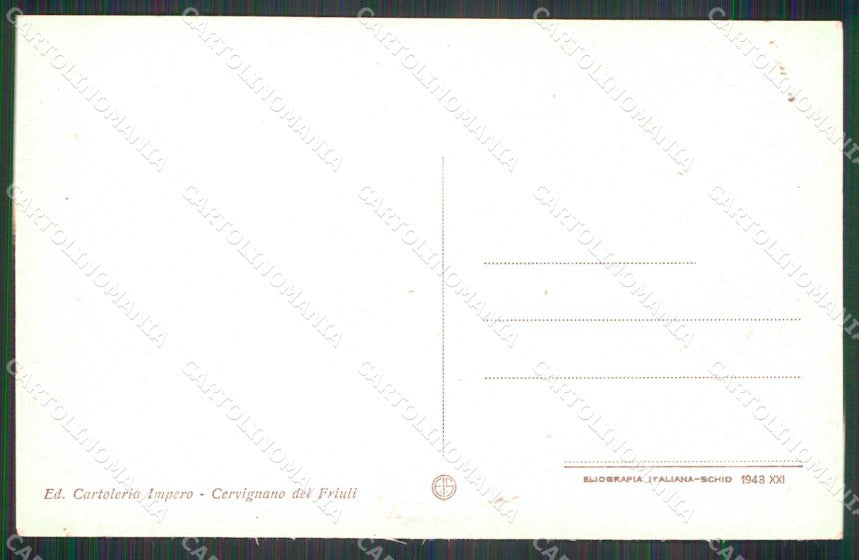 Udine Cervignano Via Aquiteia cartolina RB6825 – retro