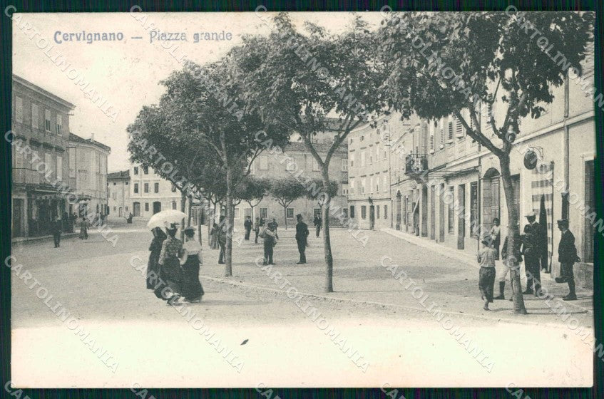 Udine Cervignano Piazza Grande cartolina RB6835 – fronte