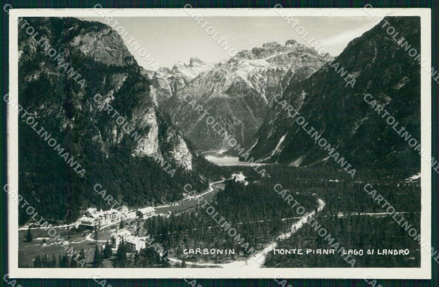 Bolzano Carbonin Monte Piana Lago di Landro Foto cartolina RB6842 – fronte