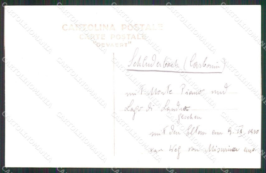 Bolzano Carbonin Monte Piana Lago di Landro Foto cartolina RB6842 – retro