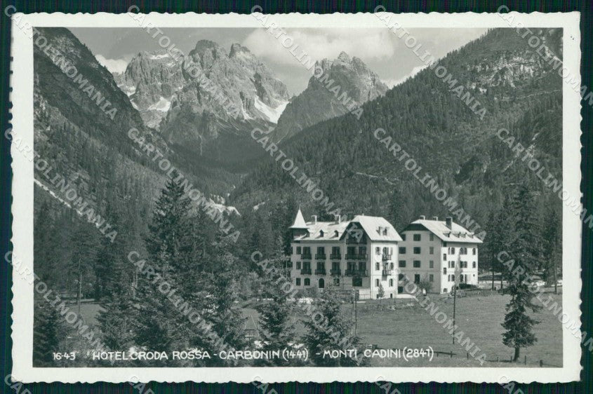 Bolzano Carbonin Hotel Croda Rossa Monti Cadini Foto cartolina RB6844 – fronte