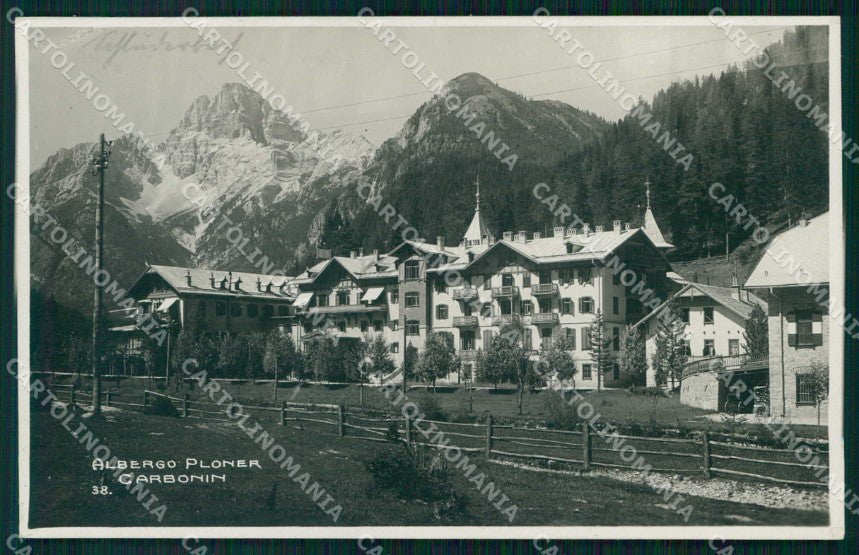 Bolzano Carbonin Albergo Ploner Foto cartolina RB6845 – fronte