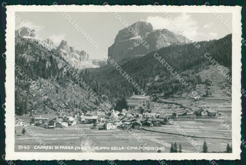 Trento Canazei Gruppo Sella Cima Pordoi Foto cartolina RB6853 – fronte