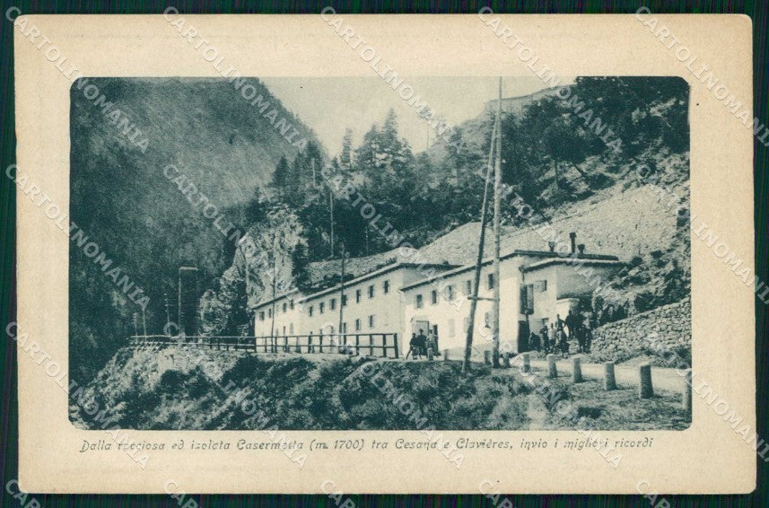 Torino Claviere Casermetta cartolina RB6859 – fronte