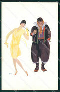 Cagliari Città Costumi Sini Art Deco cartolina RB6869 – fronte