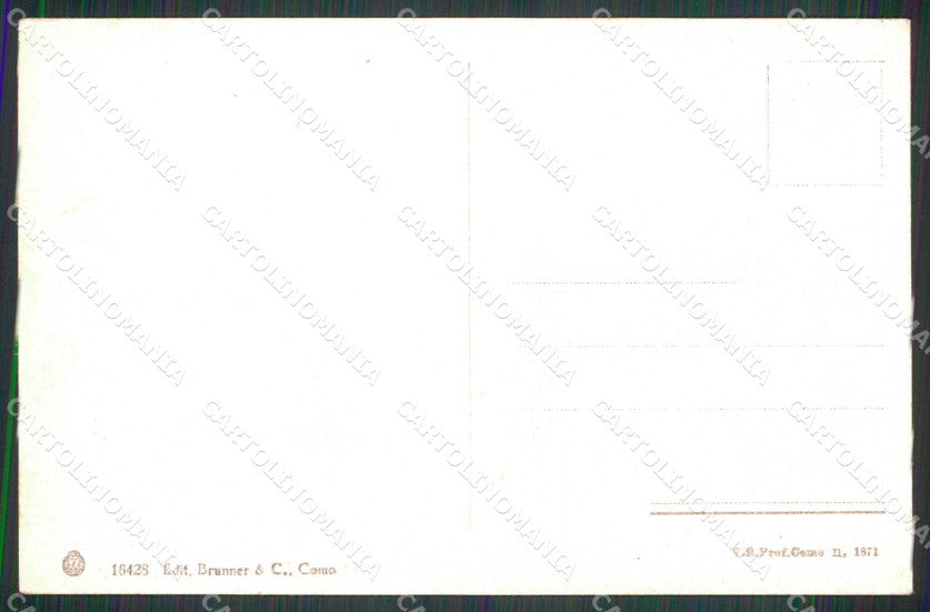 Genova Chiavari Fiume Entella Treno Brunner 16428 cartolina RB6874 – retro