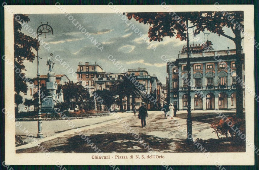 Genova Chiavari Piazza Dell'Orto cartolina RB6875 – fronte