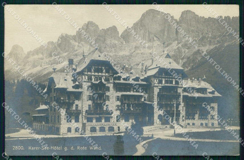 Bolzano Nova Levante Hotel Carezza al Lago Foto cartolina RB6892 – fronte