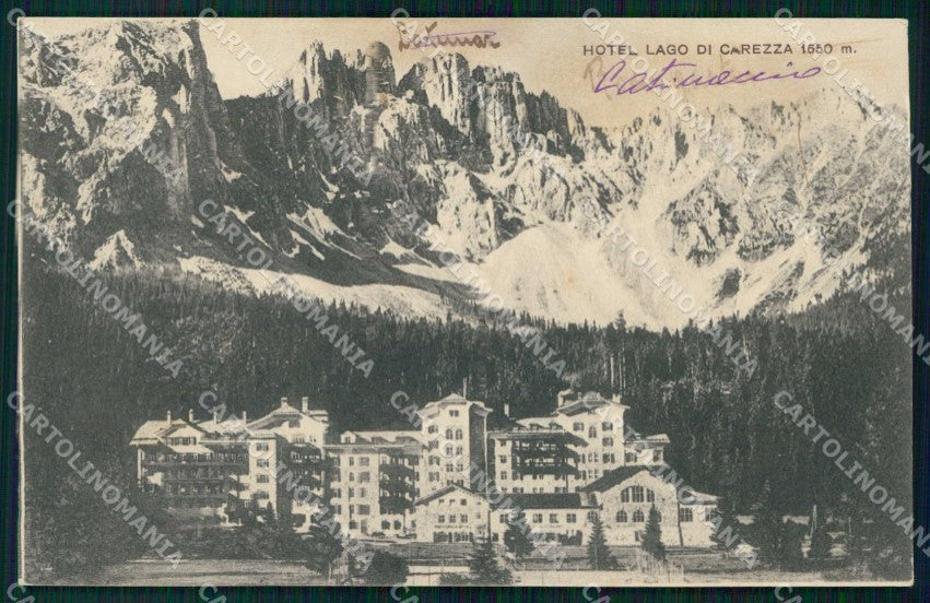 Bolzano Nova Levante Hotel Carezza al Lago cartolina RB6893 – fronte