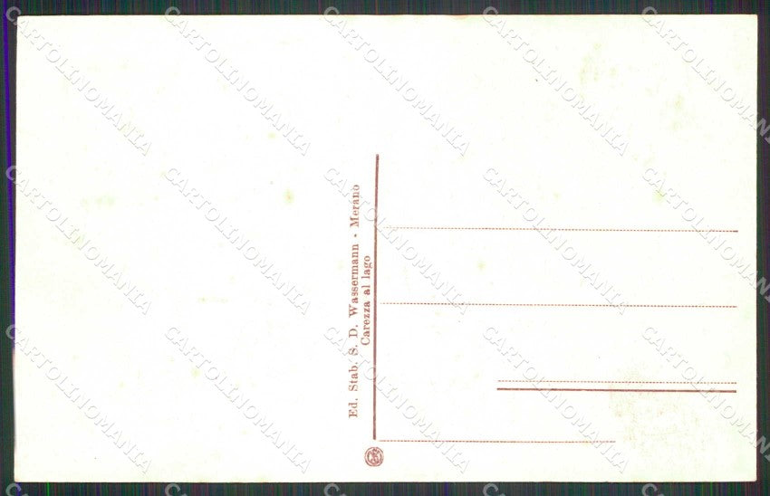 Bolzano Nova Levante Hotel Carezza al Lago cartolina RB6893 – retro