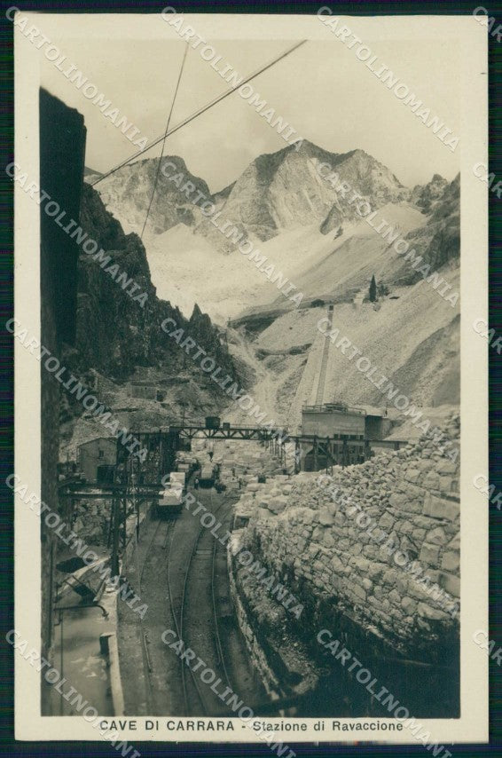 Massa Carrara Stazione di Ravaccione Cave Foto cartolina RB6908 – fronte