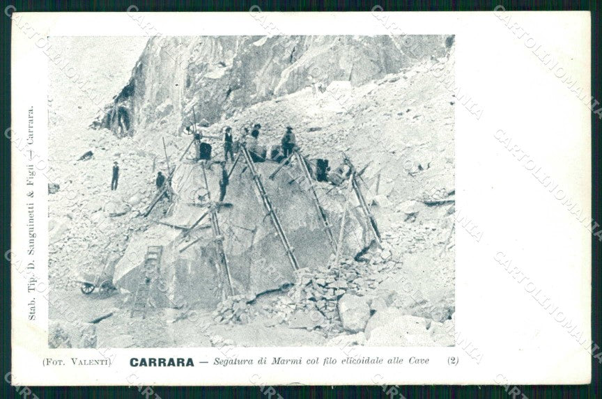 Massa Carrara Segatura di Marmi alle Cave cartolina RB6913 – fronte