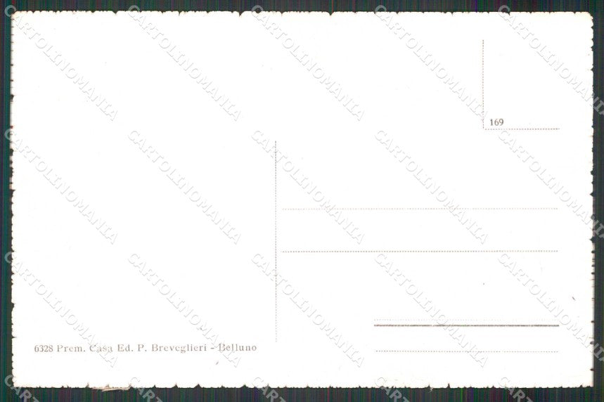 Belluno Cadore Paesaggio Breveglieri 6328 Carducci cartolina RB6929 – retro
