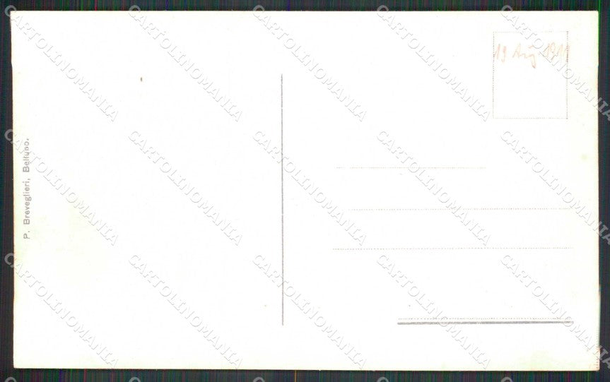 Belluno Cadore Costume Cadorino Breveglieri cartolina RB6932 – retro