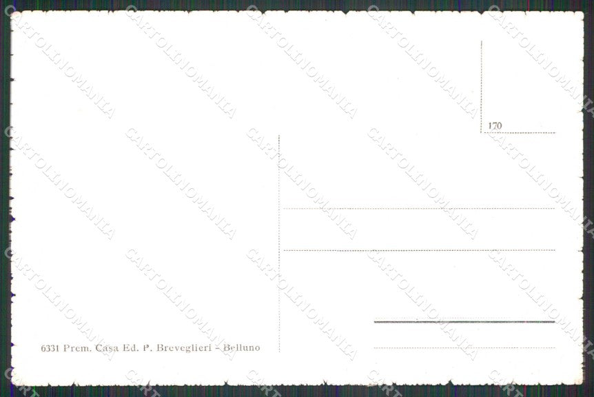 Belluno Cadore Paesaggio Breveglieri 6331 cartolina RB6933 – retro