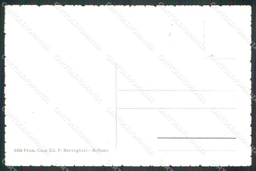 Belluno Cadore Paesaggio Breveglieri 6358 cartolina RB6935 – retro