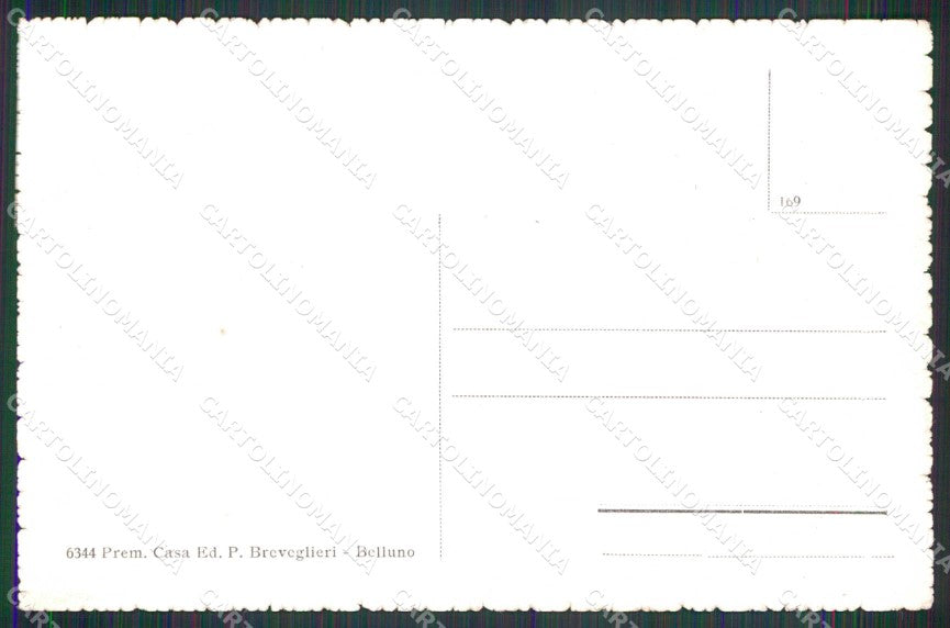Belluno Cadore Paesaggio Breveglieri 6344 cartolina RB6937 – retro