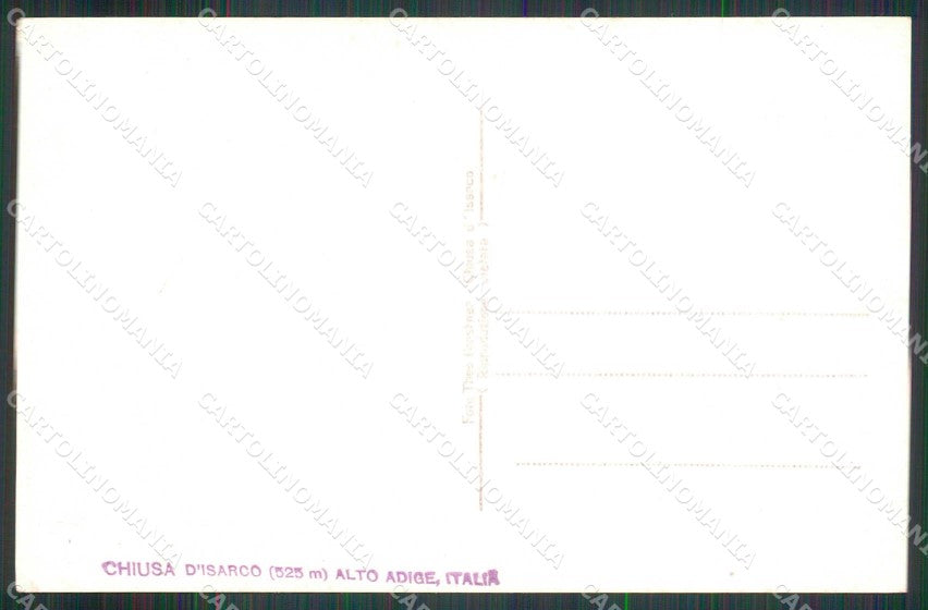 Bolzano Chiusa Albergo Hotel Walter Foto cartolina RB6957 – retro