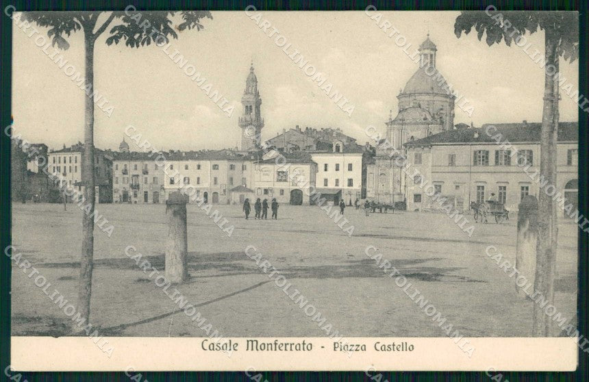 Alessandria Casale Monferrato Piazza Castello cartolina RB6969 – fronte