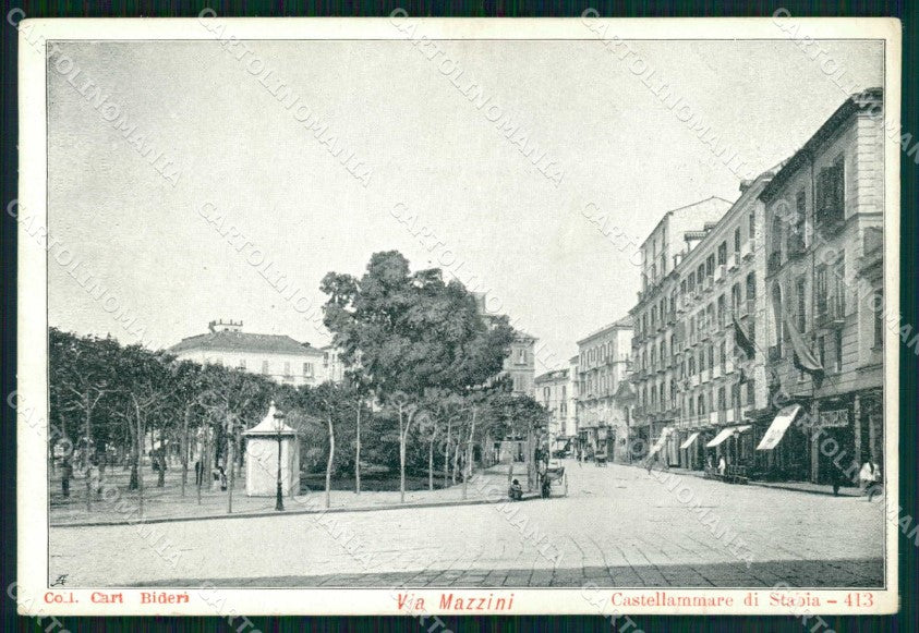 Napoli Castellammare di Stabia Via Mazzini cartolina RB6970 – fronte