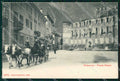 Sondrio Chiavenna Piazza Silvani Carrozza Diligenza cartolina RB6978 – fronte