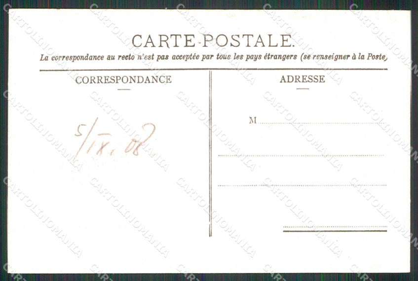 Sondrio Chiavenna Piazza Silvani Carrozza Diligenza cartolina RB6978 – retro