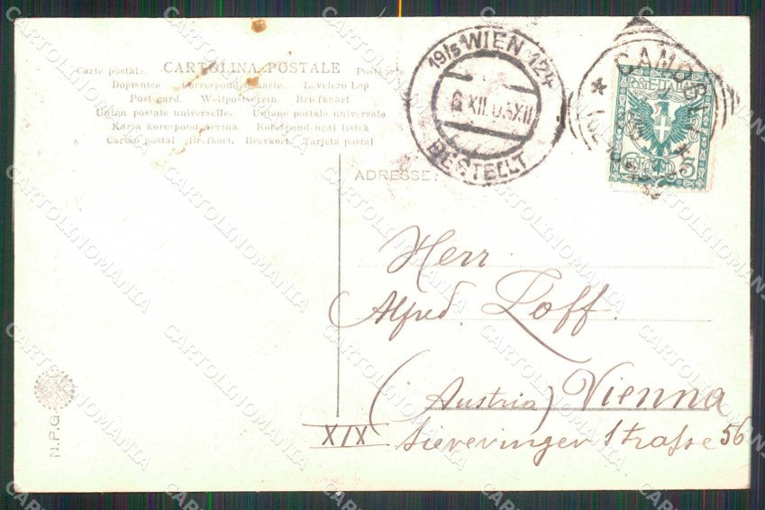 Genova Camogli Portofino Kulm NPG Foto PIEGHINE cartolina RB6987 – retro
