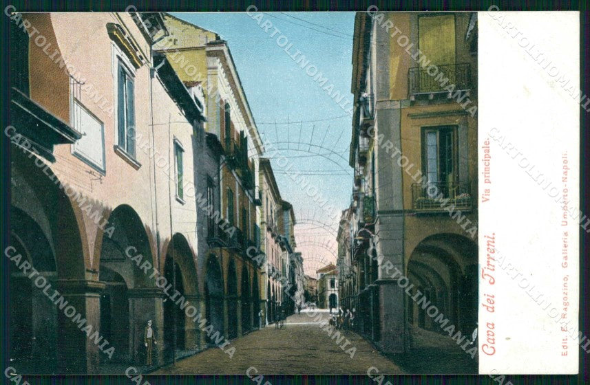 Salerno Cava de' Tirreni Via Principale cartolina RB6999 – fronte