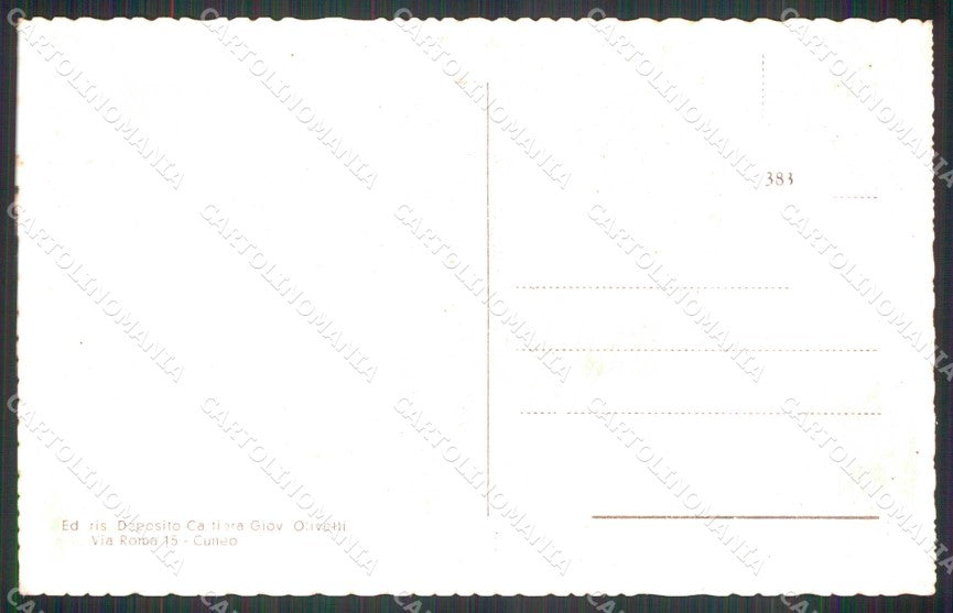 Cuneo Caraglio Via Roma cartolina RB7012 – retro