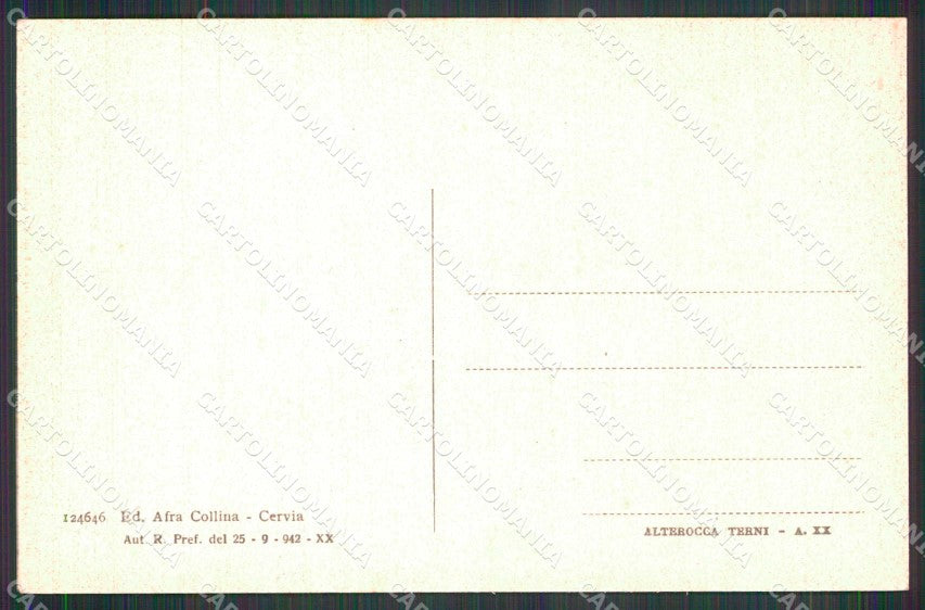 Ravenna Cervia Piazza Giuseppe Garibaldi cartolina RB7014 – retro