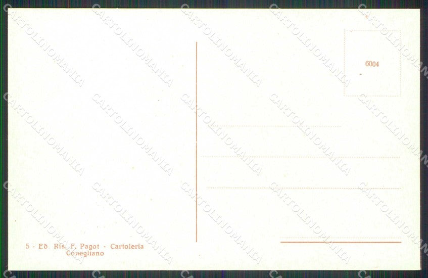 Treviso Conegliano Viale Parco Duca d'Aosta cartolina RB7034 – retro