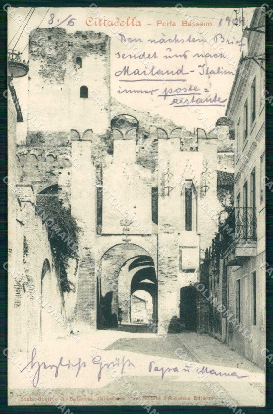 Padova Cittadella Porta Bassano cartolina RB7039 – fronte