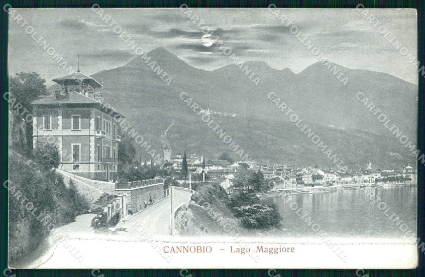 Verbania Cannobio Lago Maggiore Chiaro di Luna cartolina RB7044 – fronte