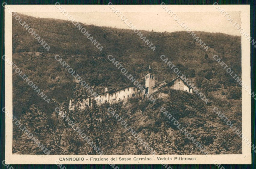 Verbania Cannobio Frazione del Sasso Carmine cartolina RB7045 – fronte